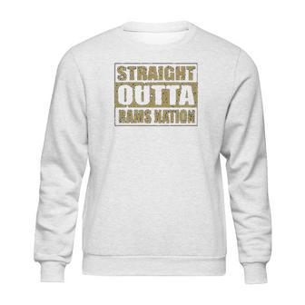 Expression Straight Outta Rams Nation Football Mens Sweatshirt | Favorety