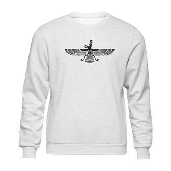 Faravahar Symbol Higher Spirit Zarathustra Sweatshirt | Favorety