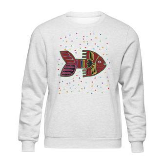 Fish Inspired By Kuna Artwork Of Panama T Sweatshirt | Favorety DE