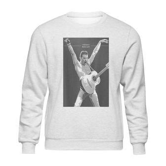 Freddie Mercury Official Live Arms Guitar Sweatshirt | Favorety