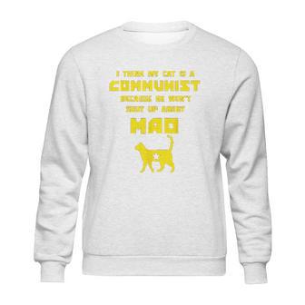 Funny Cat Joke Communist Meow Sweatshirt | Favorety UK