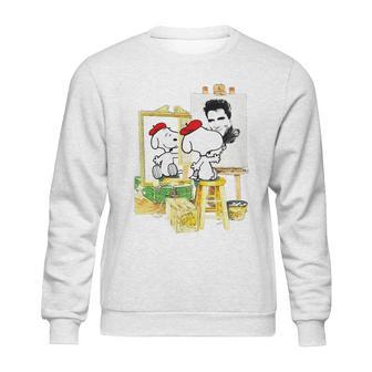 Funny Snoopys Painting The Picture - Elvis Presley Sweatshirt | Favorety UK