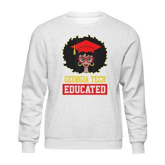 Georgia Tech Educated Black Girl Graduate University Black History Month Proud Black Gift Sweatshirt | Favorety DE