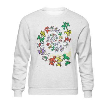 Grateful Dead Spiral Bears Tie Dye Sweatshirt | Favorety