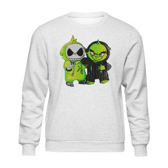 Grinch And Jack Skellington Sweatshirt | Favorety UK