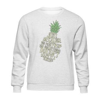 Gus And Spencer Funny Pineapple Psych Sweatshirt | Favorety UK