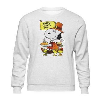 Happy Turkey Day Snoopy And Woodstock Thanksgiving Day Shirt Sweatshirt | Favorety DE