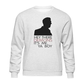 Hey There Demons Red Unsolved Buzzfeed Sweatshirt | Favorety