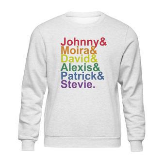 Johnny Moira David Alexis Patrick Stevie Pride Schitts Creek Classic Sweatshirt | Favorety