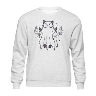 Kawaii Pastel Goth Art Creepy Cute Ghost Demon Halloween Sweatshirt | Favorety DE