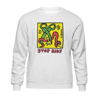 Keith Haring Stop Aids Sweatshirt | Favorety