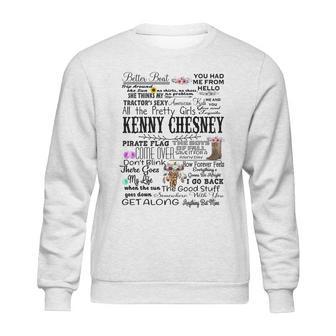 Kenny Chesney Lyrics Tshirt Raglan Music Lyrics Sweatshirt | Favorety AU