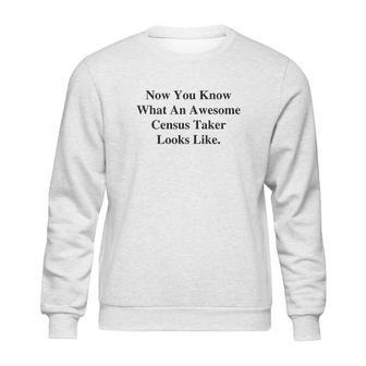 Now You Know What An Awesome Census Taker Looks Like Sweatshirt | Favorety AU