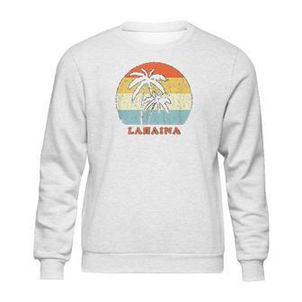 Lahaina Maui Vintage Sun Surf Throwback Vacation Sweatshirt | Favorety AU