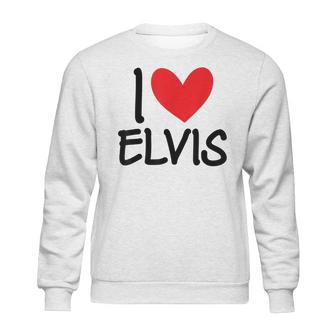 I Love Elvis Name Personalized Men Guy Bff Friend Heart Boys Sweatshirt | Favorety UK