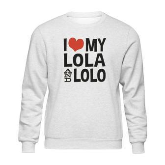 I Love My Lola And Lolo Sweatshirt | Favorety