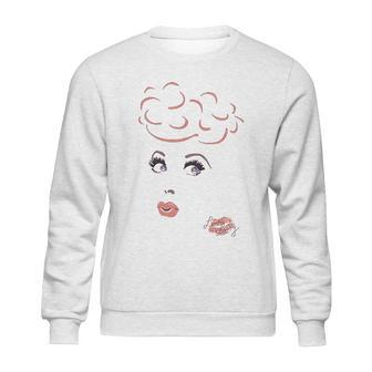 I Love Lucy 50S Tv Series Eyelashes Sweatshirt | Favorety