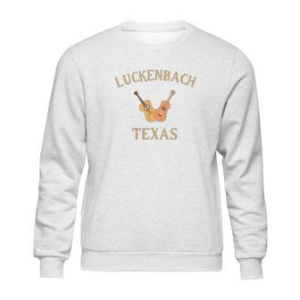 Luckenbach Texas Travel Souvenir Country Music Guitar Sweatshirt | Favorety AU