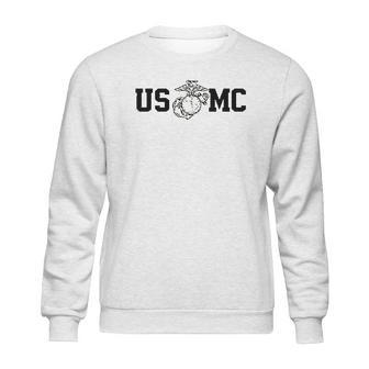 Lucky Ride Marine Corps Bull Dog Usmc Military Sweatshirt | Favorety CA