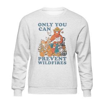 Luv Smokey Bear Only You Can Prevent Wild Fires Ringer Sweatshirt | Favorety