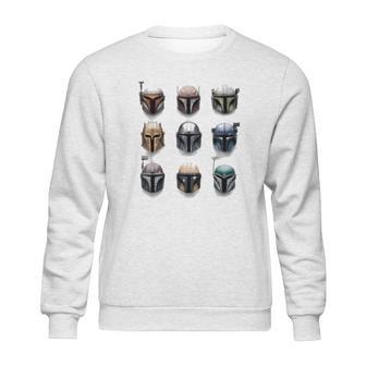 The Mandalorian Battle Worn Helmets Sweatshirt | Favorety CA