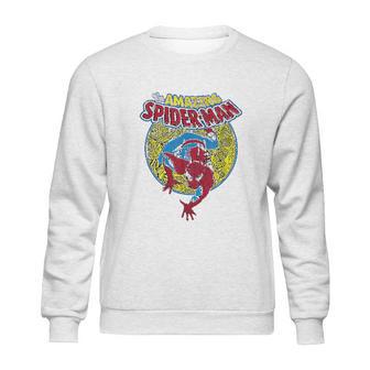 Marvel Amazing Spider-Man Vintage Comic Graphic Sweatshirt | Favorety