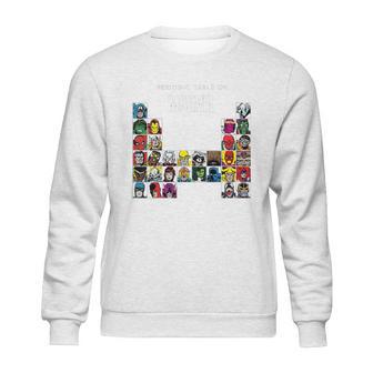 Marvel Periodic Table Of Heroes & Villains Retro T-Shirt Sweatshirt | Favorety UK