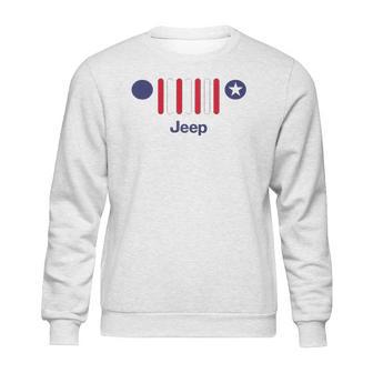 Mens Jeep America 7-Slot Grille Sweatshirt | Favorety