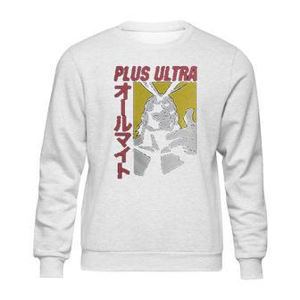 Mha My Hero Academia All Might Plus Ultra Sweatshirt | Favorety