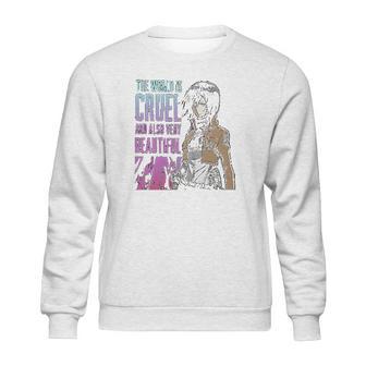 Mikasa The World Is Cruel Sweatshirt | Favorety