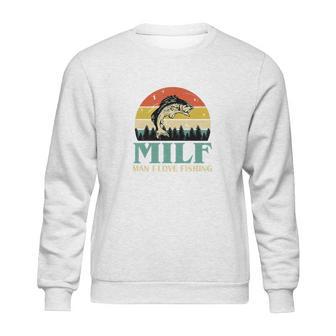 Milf Man I Love Fishing Vintage Sweatshirt | Favorety DE