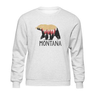 Montana Vintage Grizzly Bear Nature Outdoor Souvenir Gift Sweatshirt | Favorety CA