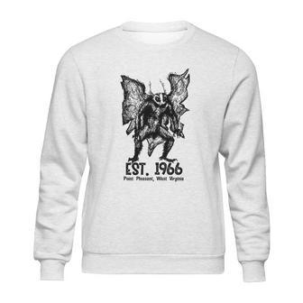 Mothman Est 1966 Point Pleasant West Virginia Red Eye Cryptid Sweatshirt | Favorety UK