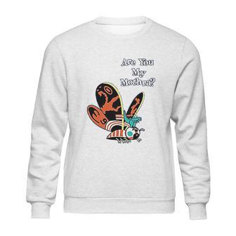 Are You My Mothra Funny Parody Kaiju Heather Royal Blue L Graphic Sweatshirt | Favorety DE