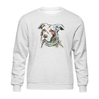 The Mountain Pet Pitbull Cotton Paper Pitbull Sweatshirt | Favorety CA