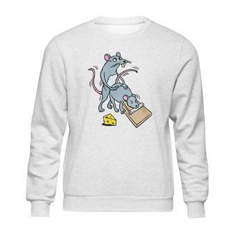 Mouse Screwing A Mouse In A Mousetrap Funny Joke T-Shirt Sweatshirt | Favorety AU