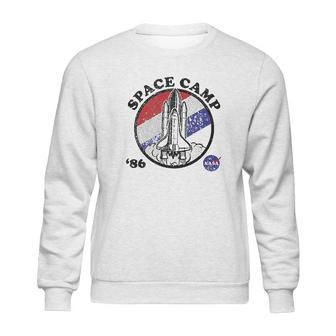 Nasa Space Camp Red White And Blue 86 Badge Sweatshirt | Favorety UK