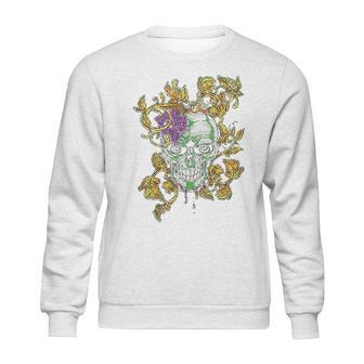 Old Glory Mardi Gras Voodoo Zombie Skull Mens Sweatshirt | Favorety DE