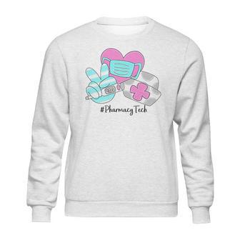 Peace Love Nursing Pharmacy Tech Sweatshirt | Favorety AU