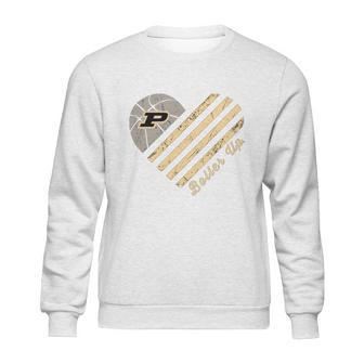 Purdue Boiler Up Heart Sweatshirt | Favorety AU