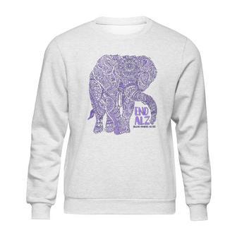 Purple Elephant Alzheimer Awareness Sweatshirt | Favorety