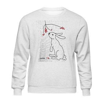 Rabbit And Winter Berries Sweatshirt | Favorety DE