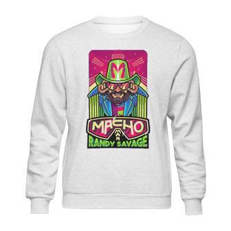 Randy Macho Man Savage Cartoon Wrestling Sweatshirt | Favorety UK