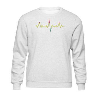 Reggae Music Heartbeat Rastafari Rasta Sweatshirt | Favorety