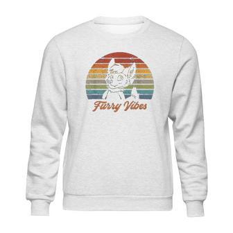 Retro Furry Fandom Furry Vibes Cute Owo Fursuit Sweatshirt | Favorety