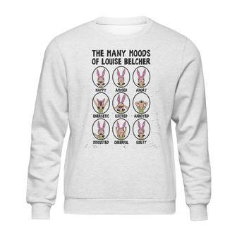 Ripple Junction Bobs Burgers Adult Unisex Many Moods Of Louise Light Weight Crew Sweatshirt | Favorety UK