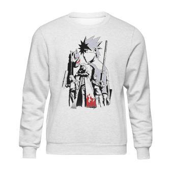 Ripple Junction Naruto Shippuden Adult Kakashi Story Light Weight Crew Sweatshirt | Favorety AU