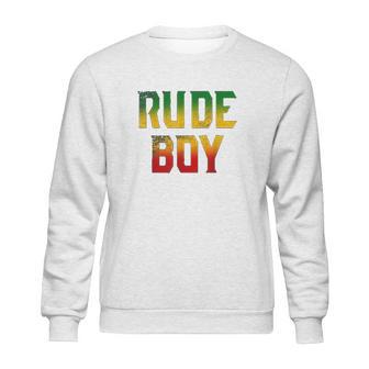 Rude Boy Rasta Reggae Roots Gifts Clothing Jamaica Sweatshirt | Favorety CA