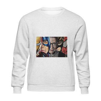 Ruth Bader Ginsburg And Avengers Not All Heroes Wear Capes Shirt Sweatshirt | Favorety CA