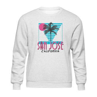 San Jose California Retro Ca Cool Sweatshirt | Favorety AU